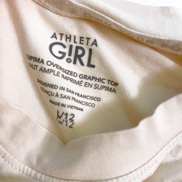 Athleta Girl "Reach New Heights" Long Sleeve Tee, Size 12 - Picture 4 of 5